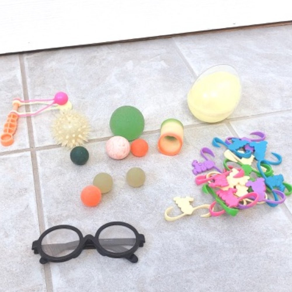 LIKE NEW Toys Glasses Bouncy Balls Games